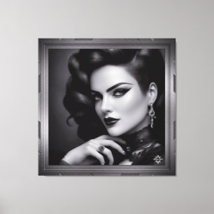 Portret van Spy Kalina Shepard door Xzendor7 Canvas Afdruk