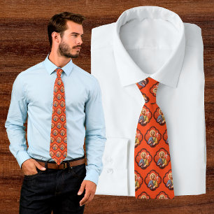 Portret van St. Joseph in een Octofoil (TF 02) Stropdas