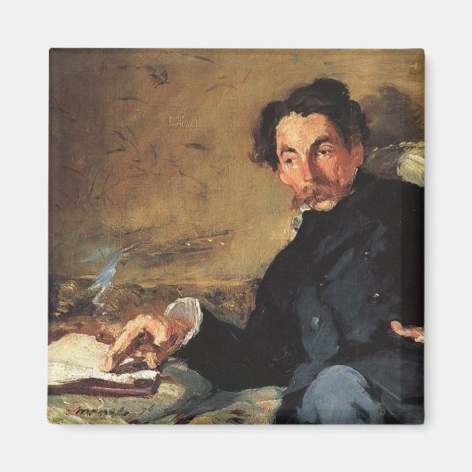 Portret van Stéphane Mallarmé, 1876 Magneet (Voorkant)
