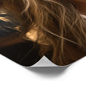 Portret van stralende schoonheid poster (Hoek)