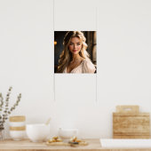 Portret van stralende schoonheid poster (Keuken)