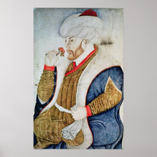 Portret van Sultan Mehmet II Poster