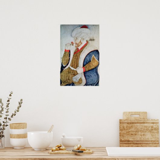 Portret van Sultan Mehmet II Poster (Keuken)