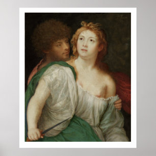 Portret van Tarquin en Lucpensiona Poster