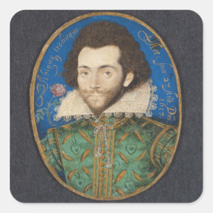 Portret van The Earl of Pembroke, 1617 Vierkante Sticker
