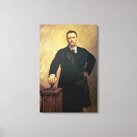 Portret van Theodore Roosevelt Canvas Afdruk (Voorkant)