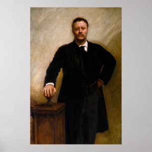 Portret van Theodore Roosevelt door John S. Sargen Poster