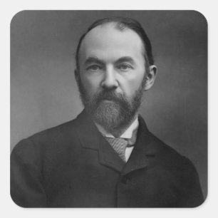 Portret van Thomas Hardy Vierkante Sticker
