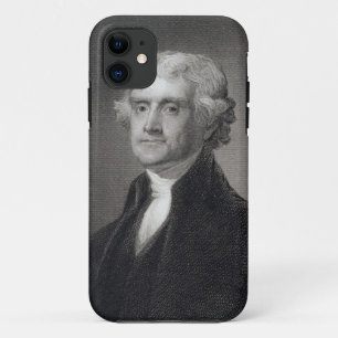 Portret van Thomas Jefferson, gegraveerd door Henr iPhone 11 Hoesje