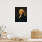 Portret van Thomas Jefferson Poster (Keuken)