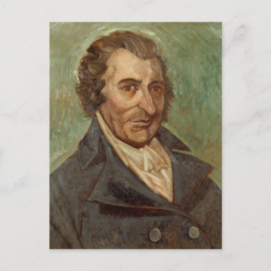 Portret van Thomas Paine Briefkaart (Voorkant)