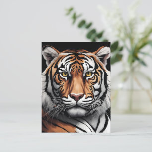 Portret van tijger briefkaart
