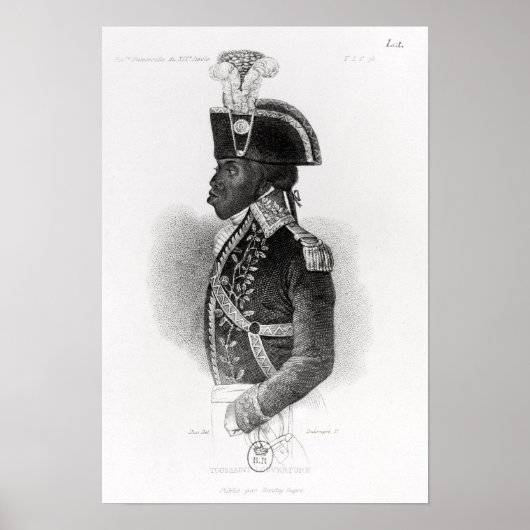 Portret van Toussaint L'Ouverture Poster (Voorkant)