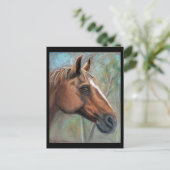 Portret van Tres pastel Briefkaart (Staand voorkant)