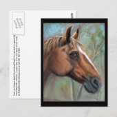 Portret van Tres pastel Briefkaart (Voorkant / Achterkant)
