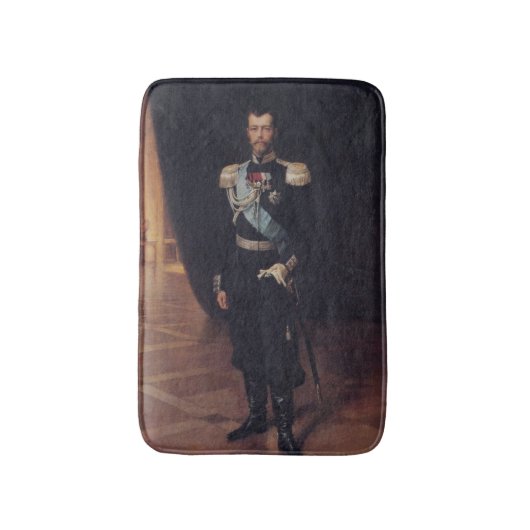 Portret van tsaar Nicolaas II (door Albert Edelfel Badmat (Voorkant Verticaal)