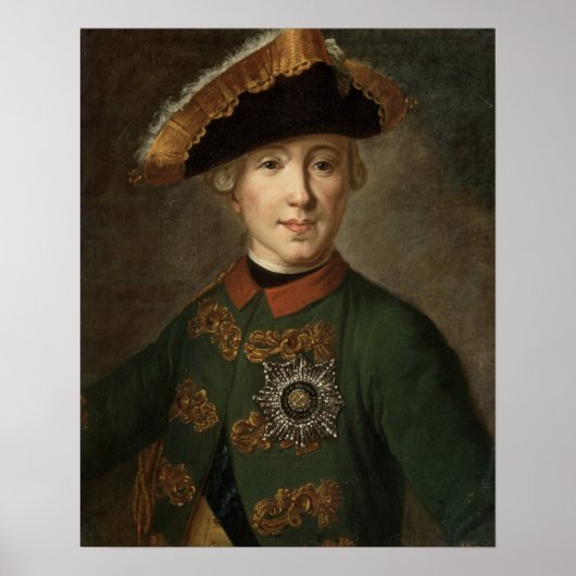 Portret van Tsar Peter III Poster (Voorkant)