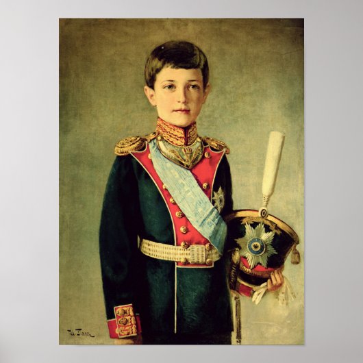 Portret van Tsarevitch Alexei Nikolaevich; Poster (Voorkant)