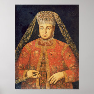 Portret van Tsarina Marfa Matveyevna Poster