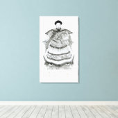 Portret van Tsien-Loeng Canvas Afdruk (Insitu (Houten vloer))