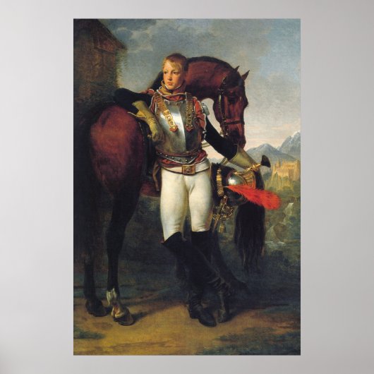 Portret van Tweede Luitenant Charles Legrand Poster (Voorkant)