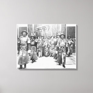 Portret van Tz'U-Hsi (1835-1908) Empress Dowager o Canvas Afdruk