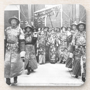 Portret van Tz'U-Hsi (1835-1908) Empress Dowager o Drankjes Onderzetter