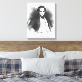Portret van Victor Hugo Canvas Afdruk (Insitu (Slaapkamer))