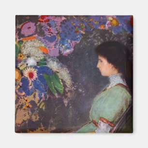 Portret van Violet Heymann door Bertrand-Jean Redo Magneet