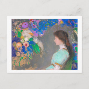 Portret van Violette Heymann, Redon Briefkaart