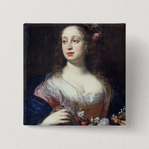 Portret van Vittoria della Rovere, gekleed als Flo Vierkante Button 5,1 Cm