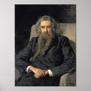 Portret van Vladimir Sergeyevich Solovyov, 1895 Poster