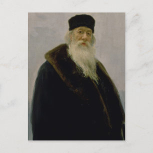 Portret van Vladimir Vasil'evich Stasov 1900 Briefkaart