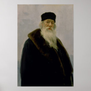 Portret van Vladimir Vasil'evich Stasov 1900 Poster