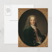 Portret van Voltaire na 1718 Briefkaart (Voorkant / Achterkant)