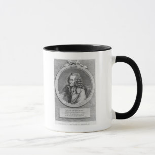Portret van Voltaire van een tekening Mok