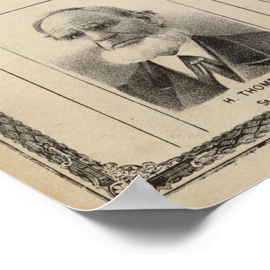 Portret van vroegtijdige kolonisten en landbouwers poster (Hoek)