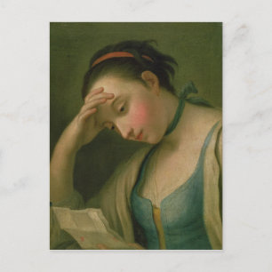 Portret van vrouw 2 briefkaart