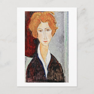 Portret van Vrouw, Modigliani Briefkaart