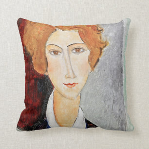 Portret van Vrouw, Modigliani Kussen