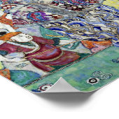 Portret van Vrouw schilderij door Gustav Klimt Poster (Hoek)