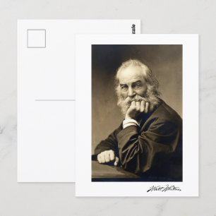 Portret van Walt Whitman (1869) Briefkaart