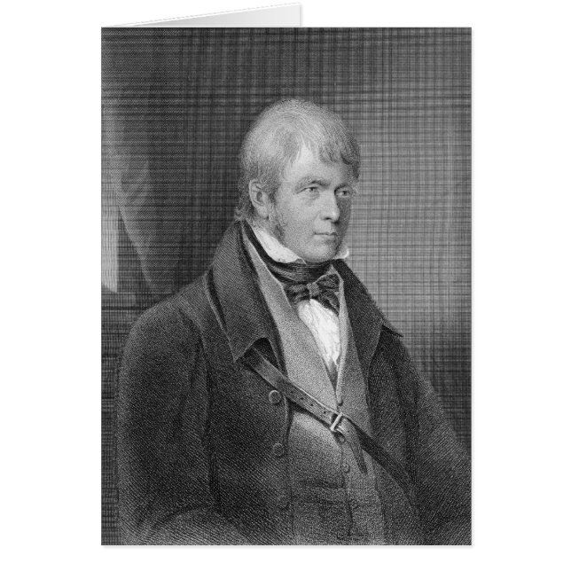 Portret van Walter Scott (Voorkant)