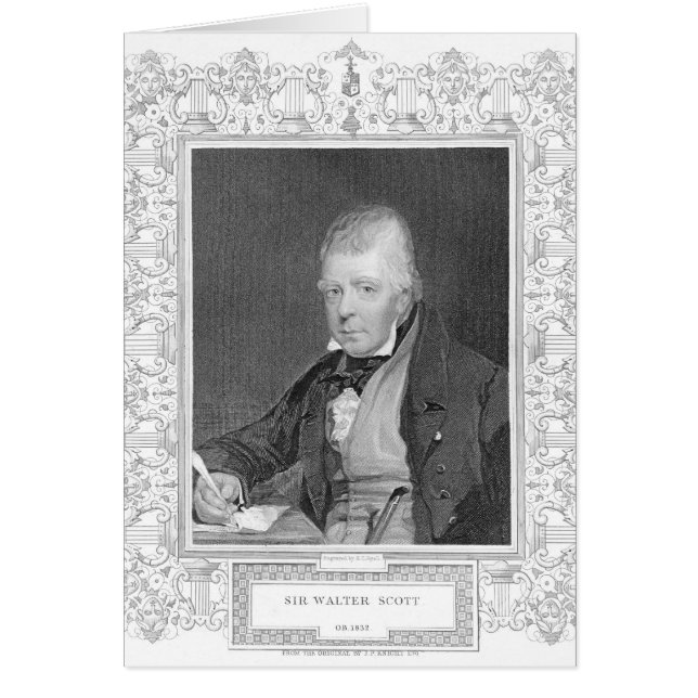 Portret van Walter Scott (Voorkant)