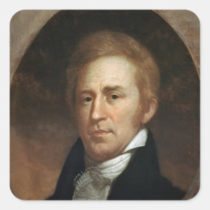 Portret van William Clark, c.1807 Vierkante Sticker