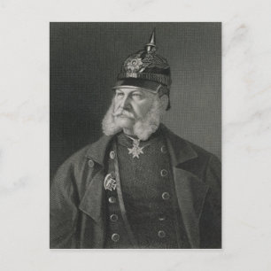 Portret van William I King of Prussia Briefkaart