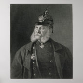 Portret van William I King of Prussia Poster (Voorkant)