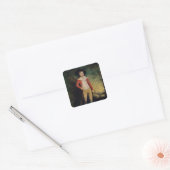 Portret van William Seward Vierkante Sticker (Envelop)
