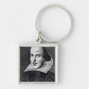 Portret van William Shakespeare Sleutelhanger