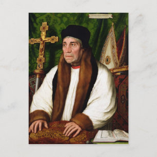 Portret van William Warham Briefkaart